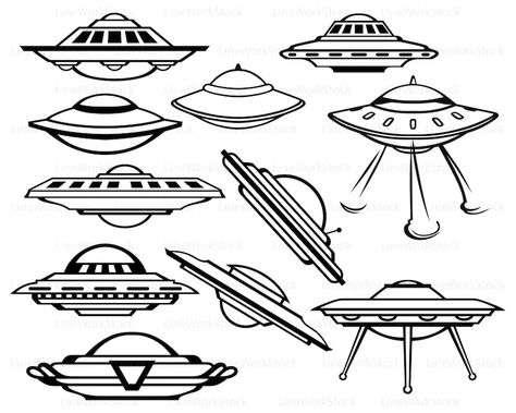 Spaceship Drawing, Ufo Tattoo, File Decoration Ideas, Traditional Tattoo Sleeve, Scary Tattoos, Alien Tattoo, Flash Tattoo Designs, Spaceship Art, Traditional Tattoo Art