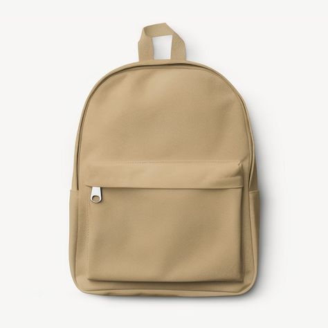 Backpack mockup, apparel psd | premium image by rawpixel.com / June Backpack Mockup, Beige Backpack, Beige Backpacks, Apparel Mockup, Bag Mockup, Clothing Mockup, Designer Backpacks, Mockup Psd, Free Design Resources