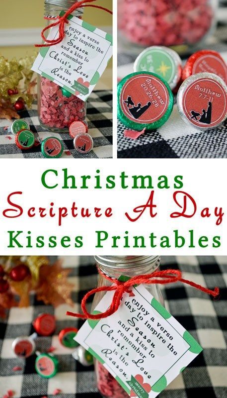 Christmas Scripture, Christmas Neighbor, Christ Centered Christmas, Kisses Chocolate, Christmas Gift Baskets, Christian Christmas, In A Jar, Christmas Games, Christmas Advent