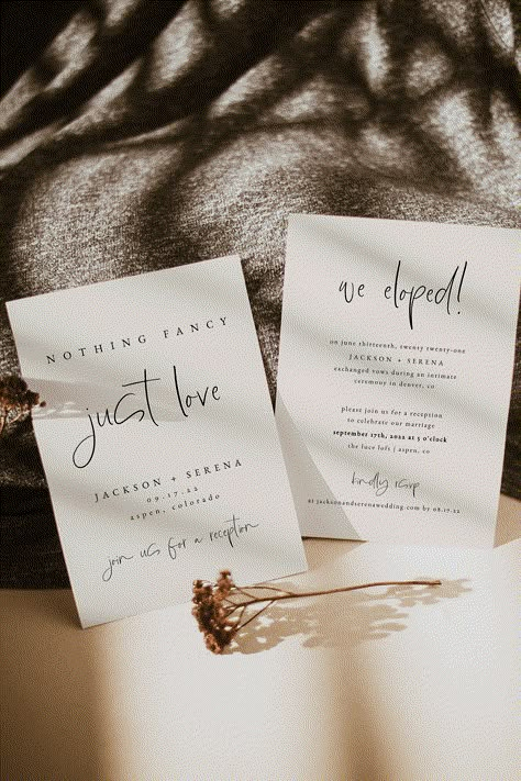 Elope Wedding Invitations, Elopement Party Invite, Elopement Wedding Invitations, We’re Eloping Invitations, Post Elopement Party Invitations, We Eloped Reception Invitations, Elopement Cards, Nothing Fancy Just Love Invitation, We Eloped Announcement