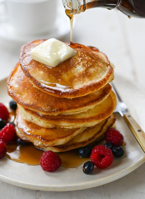 Best Homemade Pancake Recipe - Once Upon a Chef Best Homemade Pancakes, Homemade Pancake Recipe, Once Upon A Chef, Best Pancake Recipe, Pancake Recipe Easy, Perfect Pancakes, Pancake Stack, Homemade Pancakes, Pancakes Easy