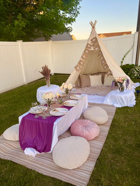 Blushy TeePee ⛺️ Picnic Rentals @tacarril or Dm @blushsalonandboutiquellc #teepeeparty #outdoorpicnic #tentrentals #teepeetent #teepeeparties #teepeewedding #teepeesleepover #teepeekids #teepeepicnic #partyrentals #nwipartyrentals #nwipicnic #nwitents #nwipartyrentals #nwiteepee #nwikidsparty #nwiwedding #nwibirthday #nwibrunch #teenparty #outdoorparty Teepee Tent Picnic, Picnic Tent Ideas, Picnic Rosa, Teepee Picnic, Beach Balloons, Wine Cheese Board, Tent Picnic, Party Rentals Business, Sleepover Room