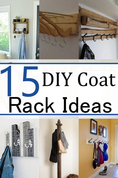 Coat Racks Diy, Diy Coat Hanger Wall, Coat Rack Ideas, Coolest Crafts, Diy Coat Rack, Dog Sweater Crochet Pattern, Entryway Coat Rack, Diy Coat, Wooden Coat Hangers