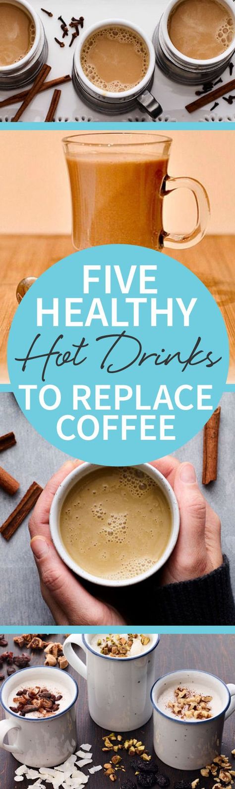 Give your morning routine a run for its money by picking one of these Five Healthy Hot Drinks To Replace Coffee! Find your new favorite here! http://www.joyofkosher.com/2017/01/five-healthy-hot-drinks-to-replace-coffee/ What To Drink Instead Of Coffee In The Morning, Hot Non Caffeinated Drinks, Coffee Replacement Drinks Healthy, Healthy Coffee Replacement, Non Caffeinated Morning Drinks, Drinks To Replace Coffee, Healthy Hot Drinks Mornings, Hot Drinks That Arent Coffee Or Tea, Yummy Morning Drinks