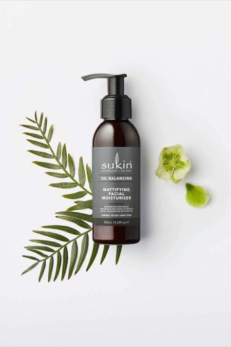 Sukin is an Australian brand offering natural, vegan, and cruelty-free skincare products. Their Oil Balancing Mattifying Facial Moisturiser is formulated with rice bran and moringa to help control oil and maintain a shine-free complexion. Sukin is dedicated to sustainability and uses 100% carbon-neutral, recyclable packaging. Rice Bran, Healthy Balance, Cruelty Free Skin Care, Facial Moisturizers, Natural Oils, Oily Skin, Pomegranate, Skincare Products, Skin Types