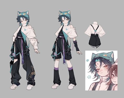 Vtuber Avatar, Pelo Anime, Art Outfit, Clothing Design Sketches, Avatar Ideas, Drawing Anime Clothes, Urban Fantasy, 영감을 주는 캐릭터, Fanarts Anime