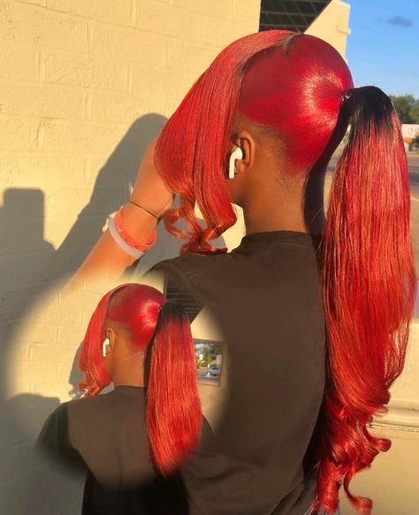 It’s Sleek Ponytail season! Bodywave Hair is Included with all ponytails. https://GrowwithDimande.as.me/ #growwithdimande to see more of my work🥰 #customcolored Sleek Red Ponytail Weave, Burgundy Hair Ponytail, Long Red Ponytail, Curly Red Ponytail, 99j Ponytail, Sleek Ponytail, Natural Styles, See More, Sleek