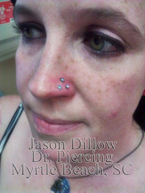 triple nostril piercing by jason dillow Triple Nostril Piercing, Triple Nose Piercing, Nose Piercing Ideas, Nostril Piercing, Piercing Ideas, Stop It, Piercing Tattoo, Weird And Wonderful, Body Mods