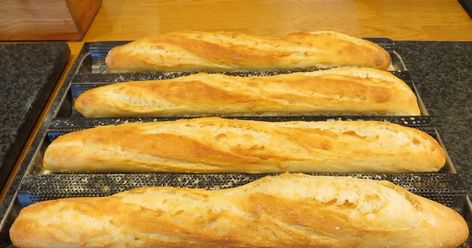 Baguettes - the John Kirkwood way Baguette Recipe, Yummy Bread, Baked Breads, French Baguette, Instant Yeast, Sweet Breads, White Bread, Bread Flour, Bread Recipes Homemade