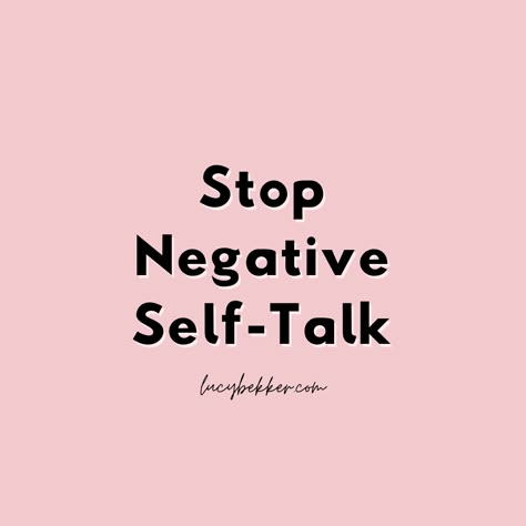 Find ideas and inspiration to stop negative self-talk, improve mental health and self-care and become your own best friend. Stopping negative thoughts and rewriting negative mindsets is the fastest way to upgrade your life and mind Challenge Negative Self Talk, Stop Negative Self Talk Quotes, No More Negative Self Talk, No Negative Thoughts, Work Balance Aesthetic, No Negative Self Talk, Negative Thoughts Quotes Motivation, Positive Self Talk Aesthetic, Stop Being Negative Quotes