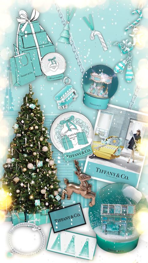 A Tiffany and co Christmas 🩵 #tiffanyandco #christmas #christmasaesthetic #tiffanyblue Tiffany Aesthetic Wallpaper, Tiffany And Co Christmas Decorations, Christmas Tiffany And Co, Tiffany And Co Christmas Ornaments, Tiffany And Co Christmas, Tiffany Christmas Campaign, Tiffany Blue Christmas, Company Wallpaper, Tiffany Christmas