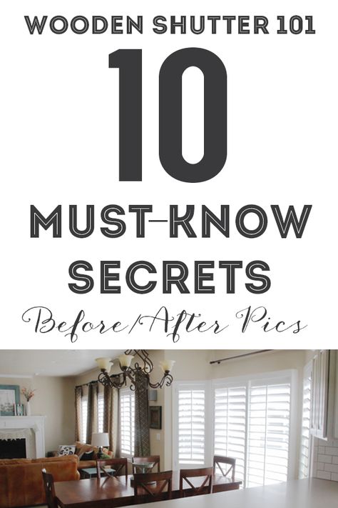 WOODEN SHUTTERS 101: 10 MUST-Know Secrets (BEFORE/AFTER) Shutters And Curtains Together, Curtains Over Shutters, Interior Shutters For Windows, Shutters Interior Window, Cupcake House, Shutters Indoor, Shutters Living Room, Shutter Design, Wooden Window Shutters