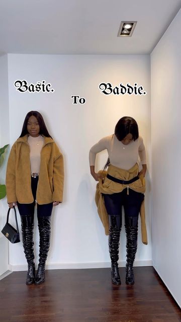 Nzila Miyoba on Instagram: "In today’s episode of basic to baddie I will showing you how to style your oversized teddy jacket into a cropped jacket. . . . . . .#Outfitinspiration #ootd #outfit #outfithack #fashion #clothing #tips #reel #howtostyle #fashionreel" Oversized Fur Jacket Outfit, Crop Fur Jacket Outfit, Cropped Fur Jacket Outfit, Cropped Teddy Jacket Outfit, Teddy Jacket Outfit, Fur Jacket Outfit, Cropped Fur Jacket, Clothing Tips, Jacket Outfit