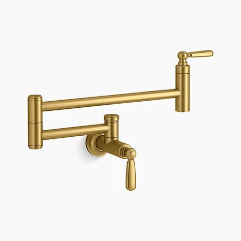 Edalyn™ by Studio McGee | Kohler Mcgee Bathroom, Mcgee Kitchen, Kohler Shower, Pot Filler Kitchen, Contemporary Style Kitchen, Kohler Faucet, Shower Basket, Pot Filler Faucet, Pot Filler