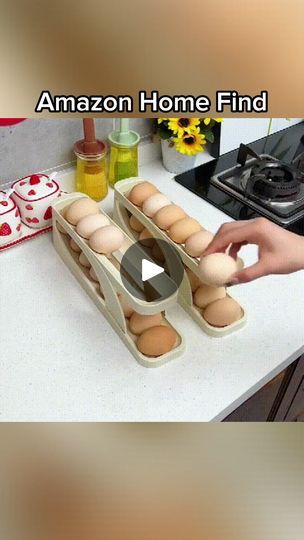 5.7K views · 23 reactions | Keep your eggs neat and accessible with the Rolling Egg Holder! It rolls eggs forward for easy access, saves space, and adds a modern touch to your kitchen. Say goodbye to clutter and cracked eggs!🥚

👉𝐋𝐞𝐚𝐯𝐞 '𝐋𝐈𝐍𝐊' 𝐢𝐟 𝐲𝐨𝐮 𝐰𝐚𝐧𝐭 𝐭𝐨 𝐤𝐧𝐨𝐰 𝐦𝐨𝐫𝐞!

egg holder, rolling egg tray, kitchen organizer, egg storage, fridge organizer, egg container, egg dispenser, rolling storage, countertop organizer, egg tray, space saver, fridge tray, egg organizer, kitchen storage, egg rack

#gd126 #eggstorage #kitchenorganization #eggholder #fridgeorganizer #kitchenessentials #egghack #kitchenstorage #spacesaver #homeorganization #eggtray #homegoodsreview #essentialliving #kitchenessentials #appliancereview #homedecorfinds #cleaningsupplies #organizingtips #sm Storing Eggs, Egg Rack, Woodworking Projects Unique, Egg Container, Homemade Mothers Day Gifts, Decor Color Palette, Egg Tray, Organic Modern Decor Living Room, Diy Furniture For Small Spaces