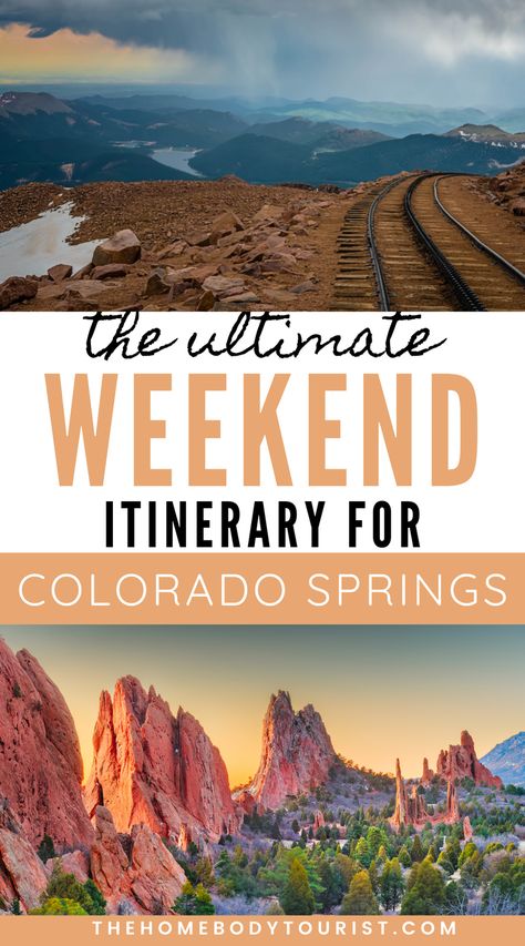 How to spend one weekend in Colorado Springs. The Ultimate 3-day itinerary for adventure-lovers. Everything to do, see, eat... and where to stay in Colorado Springs. Fall In Colorado Springs, Outfits For Colorado Spring, 3 Days In Colorado, Best Things To Do In Colorado Springs, Colorado Springs Things To Do Winter, Colorado Springs Fall, Colorado Springs Outfits Spring, Things To Do Colorado Springs, What To Do In Colorado Springs