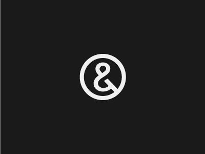 Ampersand by Ove Sinclair Logo With Ampersand, Ampersand Logo Design, Ampersand Typography, Ampersand Logo, Ampersand Design, Ampersand Sign, Camp Logo, Negative Space Logos, Science Crafts