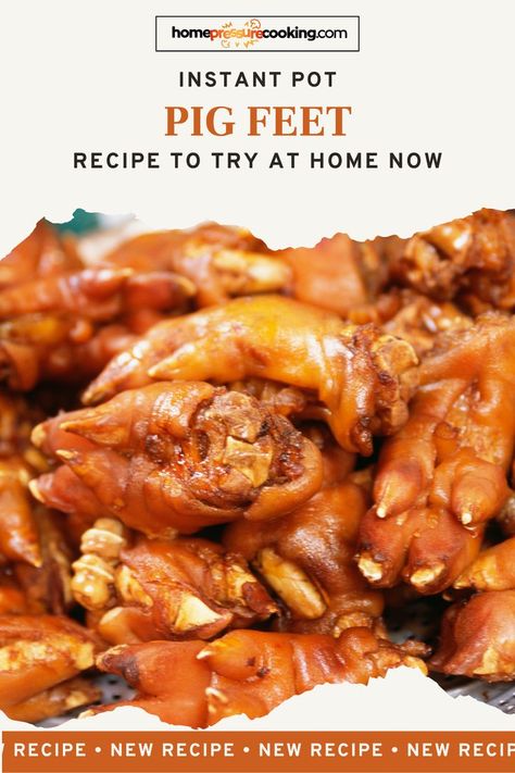 a bunch of pig feet cooked in an instant pot Pork Feet Recipe, Pickled Pigs Feet Recipe, Easy American Recipes, Pig Feet Recipe, Instant Pot Yogurt Recipe, Instant Pot Yogurt, Vegan Instant Pot Recipes, Bbq Dishes, Pig Tails