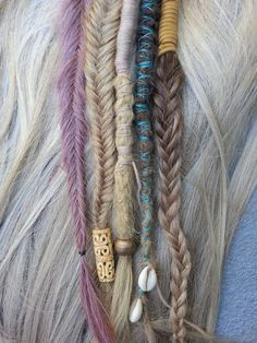 Dreadlock Hair, Yarn Braids, Hair Set, Viking Hair, Hippie Hair, Dreadlock Hairstyles, Hair Setting, Festival Hair, Hair Wraps