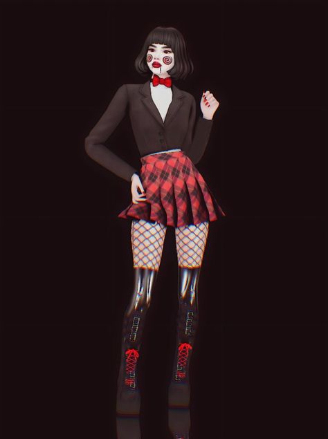 Hi,

She is Jigsaw inspired girl

i hope you like it ;)

She has 1 outfit
CC folder included!!
How to install:

1. Download all custom content folder from here

2. Put "Mods" in your "Mods" folder

2. Put "Tray files" in your "Tray" folder

3. Enjoy it ♥

Hope you enjoy  <3

All credits to CC creators! Sims 4 Cc Freddy Krueger, Ghostface Cc Sims 4, Horror Sims 4 Cc, Sims 4 Horror Cc, Ts4 Lookbook, Cc Folder, Clown Clothes, Sims 4 Mods Clothes, Sims 4 Cas