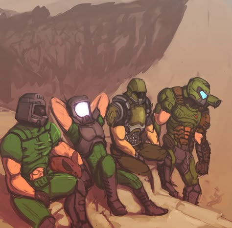 Doom Guy Fan Art, Doom Guy Art, Doomguy Fanart, Doom Slayer Fanart, Doom Fanart, Doom 1993, Doom Art, Doom Guy, Doom Videogame