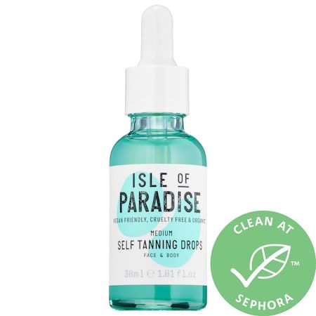 Self Tanning Drops - Isle of Paradise | Sephora Self Tanning Drops, Isle Of Paradise, Tanning Drops, Tanning Skin Care, Sage Oil, Self Tanning, Self Tanners, Organic Cleaning Products, Polysorbate 80