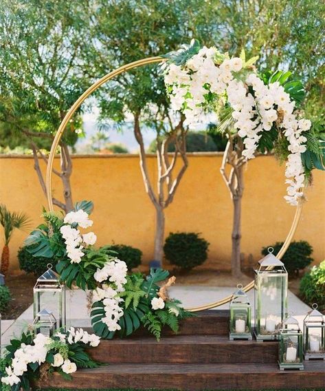 Metal Wedding Arch Frame Mariage Circle Round Backdrop Stand Background Single Pole Outdoor Lawn Flower Door Shelf|Wedding Arches| - AliExpress Arch Background, Shelf Flower, Boho Wedding Arch, Wedding Ceremony Ideas, Diy Wedding Backdrop, Wedding Arches, Wedding Arch Flowers, Wedding Arbour, Arch Flowers