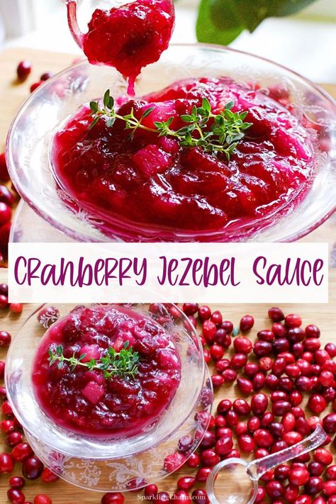 Cranberry Jezebel Sauce, Good Meals To Cook, Jezebel Sauce, Easy Cranberry Sauce, Winter Holiday Recipes, Holiday Ham, Cranberry Sauce Homemade, Thanksgiving Sides, Incredible Recipes