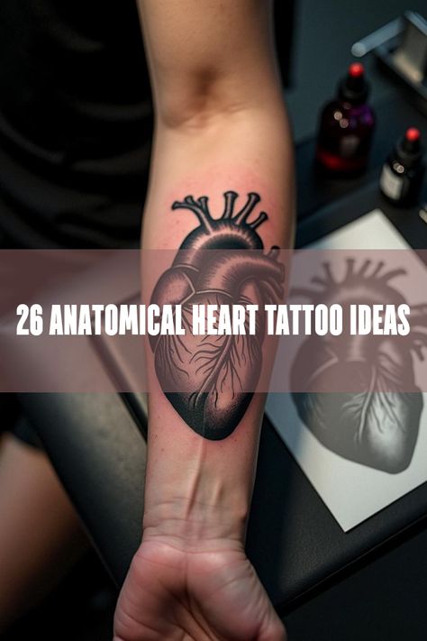 Did you know that anatomical heart tattoos are the perfect mix of art and symbolism? Dive into these 26 stunning designs that blend realism and emotion. From black-and-grey masterpieces to bold color splashes, each tattoo tells its own story. Perfect for tattoo enthusiasts and first-timers alike, these heart designs showcase deep meaning and intricate detail. Discover your next ink inspiration today! Anatomical Heart Tattoo Designs, Anatomical Heart Tattoos, Heart Tattoo Ideas, Anatomical Heart Tattoo, Ink Inspiration, Heart Tattoos, Heart Tattoo Designs, Anatomical Heart, Heart Designs