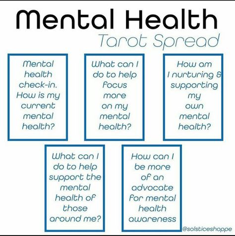 Tarot Spreads Health, Tarot Cards Health Meaning, Mental Health Tarot Spread, Spells For Mental Health, Health Tarot Spread, General Tarot Spread, Health Tarot, Tarot Meanings Cheat Sheets, Oracle Spreads