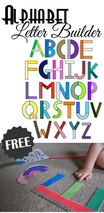 FREE Alphabet Letter Builder - kids will have fun practicing forming letters in a fun, hands on activity perfect for preschool, prek, and kindergarten age kids. Alphabet Book For Preschool, Letter Building Activities, Circle Alphabet Letters, Interactive Letter Activities, Letter Building, Letter Builder, Preschool Alphabet Letters, Letter Recognition Preschool, Education Printables