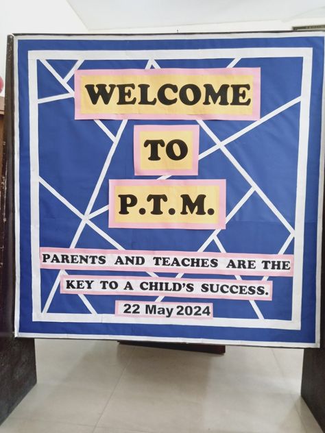 Welcome Chart Ideas, Ptm Chart For School, Ptm Board Decoration Ideas School Chalk, Welcome To Ptm Board Decoration, Ptm Board Decoration Ideas School, Feedback Wall, Fire Truck Drawing, Board Decoration Ideas, Attendance Register