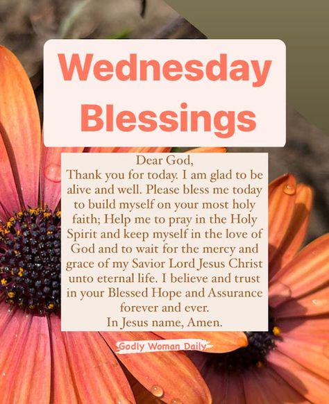 Wednesday Blessings - The Blessed Hope - Jesus will Reign Forever! 💛 Wednesday Blessings Inspiration Prayer, Wednesday Blessings Scriptures, Wednesday Blessings Inspiration, Thankful Wednesday, Weekly Blessings, Wednesday Blessings, Thank You For Today, Blessed Wednesday, Peace Scripture