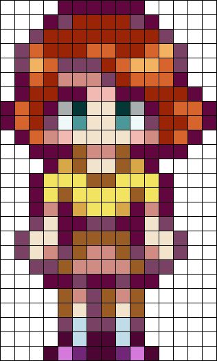 Stardew Valley Bracelet Pattern, Stardew Valley Pixel Art Characters, Pixel Art Pattern Stardew Valley, Stardew Valley Kandi Pattern, Stardew Valley Hama Beads, Perler Beads Stardew Valley, Stardew Perler Beads, Stardew Pixel Art, Stardew Valley Crafts