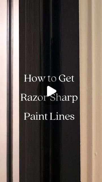 ALLISON  | DIY, Interior Design & Antiques on Instagram: "Recently I’ve started painting the trim in my house something other than white and I’ve loved the end result. What I wasn’t expecting was the challenge of stopping one color and starting another. In fact it was a little intimidating. 

If this sounds like you, I’m here to tell you getting crisp paint lines between two colors is easier than you might think. It requires one extra step of painting your base color over your painter’s tape, but it’s oh so worth it.

I’m walking you through the process right here - so make sure you save this video for your future painting projects ✨
 
Step by step instructions are also available at AllisonSkiff.com" Painting Trim Hacks, Black Vs White Trim Interior, Future Painting, Diy Interior Design, Project Steps, Paint Line, Painting Trim, Diy Interior, Living Room Makeover