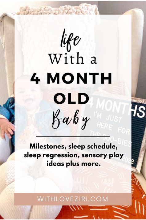 Expecting milestones, sleep schedule, sensory play ideas and more for your 4 month old baby 2-3 Month Old Schedule, 4 Month Old Milestones, 5 Month Old Schedule Sleep, 4 Month Old Schedule, 4 Month Old Sleep, Baby 4 Months, Sample 6 Month Old Schedule, Sample 8 Month Old Schedule, 3-4 Month Old Sleep Schedule