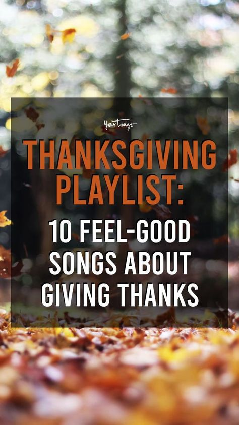 Thanksgiving's a reminder of our many blessings, and the people around the table are even more important than the turkey and fixings served on it. Give your Turkey Day some extra gratitude with this playlist of appreciative popular songs you can dedicate to your friends, family, or special someone. Thankful Songs, Thanksgiving Playlist, Best Karaoke Songs, Thanksgiving Music, Thanksgiving Post, Thanksgiving Songs, Christian Thanksgiving, Love Songs Playlist, The Family Stone