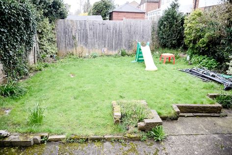 Our Small Garden Transformation - Before & After | Alex Gladwin Blog Simple Garden Renovation, Modern Family Garden, Simple Back Garden Ideas, Garden Makeover Before And After, Small Back Garden Ideas Budget, Garden Transformation Before And After, Budget Garden Makeover, Back Garden Ideas Budget, Small New Build Garden Ideas