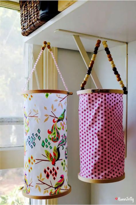 Diy Fabric Lantern, Fabric Lantern, Chandelier Diy, Diy Ceiling, Diy Lanterns, Sukkot, Diy Chandelier, How To Craft, Craft House