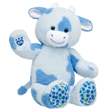 Strawberry Cows, Cute Blueberry, Blueberry Cow, Cow Stuffed Animal, Blueberry Print, Cow Plush, Blue Cow, Paw Pads, Easter Shopping