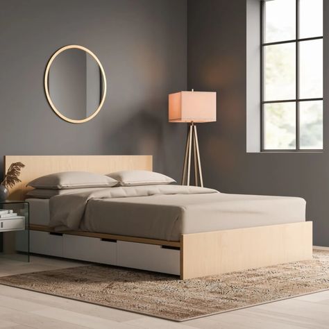 Best Storage Beds, Beautiful Bed Designs, Bed Designs With Storage, Minimalist Bed, Affordable Bedding, Storage Platform, Bed Design Modern, Dekorasi Kamar Tidur, Beach Bedroom