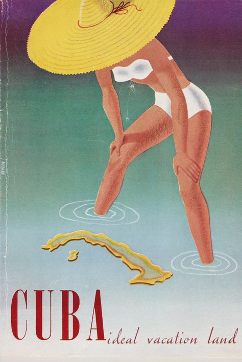 Book, Cuba, Ideal Vacation Land: Tour Guide, 1951–52 Vintage Cuba, Tourism Poster, Travel Ads, Deco Poster, Cuba Travel, Retro Travel Poster, Vintage Apple, Advertising Poster, Florida Keys