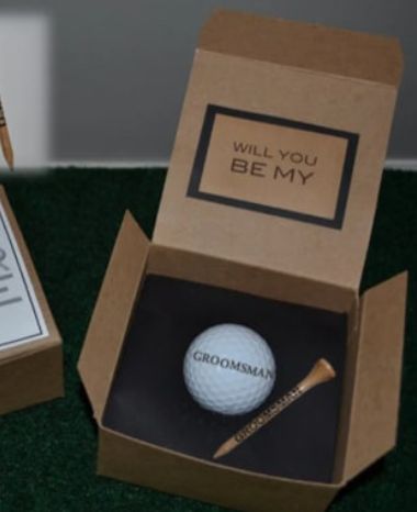 Bestman Proposal Ideas, Groomsmen Asking Ideas, Golf Groomsmen Proposal, Best Man Proposal Ideas, Bahamas Wedding Ideas, Groomsmen Proposal Ideas, Proposal Ideas Simple, Asking Groomsmen, Groomsman Proposal Box