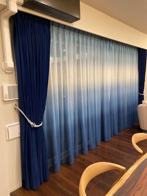 Dark Blue Curtains Living Room, Curtain Styles Bedroom, Gaurav Arora, Gold Curtains Living Room, Blue Curtains Living Room, Luxury Curtains Living Room, Curtain Bed, Curtains Living Room Modern, Curtain Styles