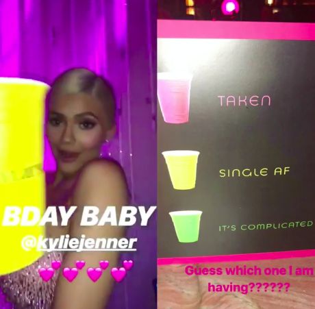 Khloe Kardashian And Tristan, Kylie Jenner Photos, 20th Bday, Single Af, Jenner Photos, Birthday Cup, Fancy Gifts, Neon Party, Relationship Status