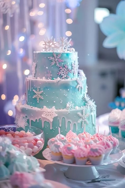 Chilly Fun: Top Frozen Birthday Party Ideas! Frozen Theme Birthday Party Ideas, Winterland Birthday Party Decorations, Frozen Elsa Birthday Party Ideas, Second Birthday Frozen Theme, Winter Princess Birthday Party, Winter Wonderland Party Theme For Kids, Winter Birthday Ideas For Kids, Frozen 6th Birthday Party, Winter 3rd Birthday Party Ideas