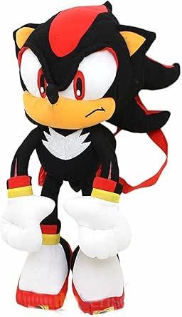 Sonic The Hedgehog Doll Plush Backpack - Shadow Backpack Black (24 Inch) Shadow Backpack, Shadow And Tails, Shadow Plush, Shadow Cosplay, Tails Cosplay, Sonic Cosplay, Sonic The Hedgehog Shadow, Emo Girl Hairstyles, Men's Emo Style