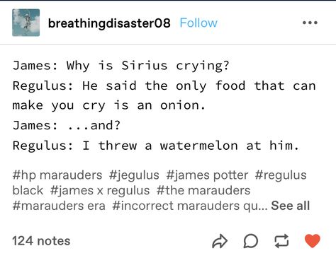 Mauraders Tweets, Marauders Comics Funny, The Marauders Animagus, Harry Potter Tumblr Posts The Marauders, Marauders Tweets, Black Brothers, Slytherin Skittles, Marauders Memes Funny, Hp Harry Potter