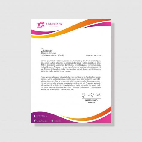 Creative wave shape letterhead design te... | Premium Vector #Freepik #vector #business Company Letter Head Design Creative, Header And Footer Design Ideas, Creative Letterhead Design Branding, Letter Head Design Creative Inspiration, Letterhead Design Inspiration Creative, Letter Head Design Creative, Header And Footer Design, Letter Heads Design Creative, Letterhead Design Branding