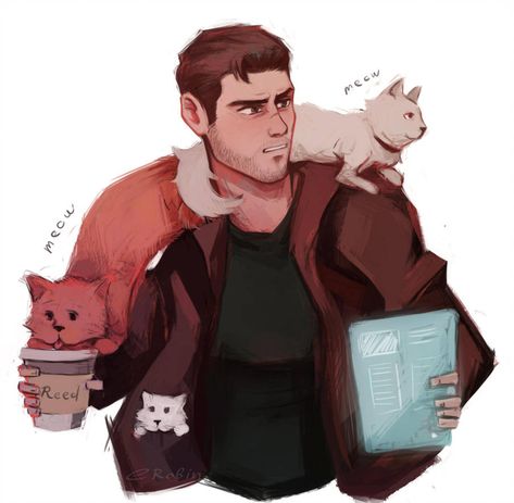 gavin reed by EnotRobin Gavin Reed, Detroit: Become Human, Quantic Dream, Human Pictures, Becoming Human, Detroit Become Human, Cat Person, Nerd Alert, Human Art